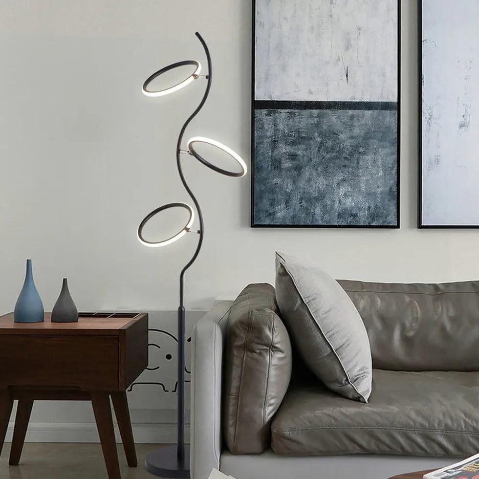 Multi-Ring Minimalist Adjustable Floor Lamp - Clowas