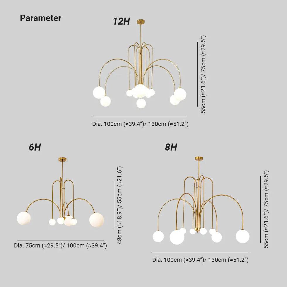 Multi-Sphere Glass Lights Modern Pendant Light - Clowas