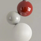 Modern Pendant Light In Cream Ball Design For Bedroom