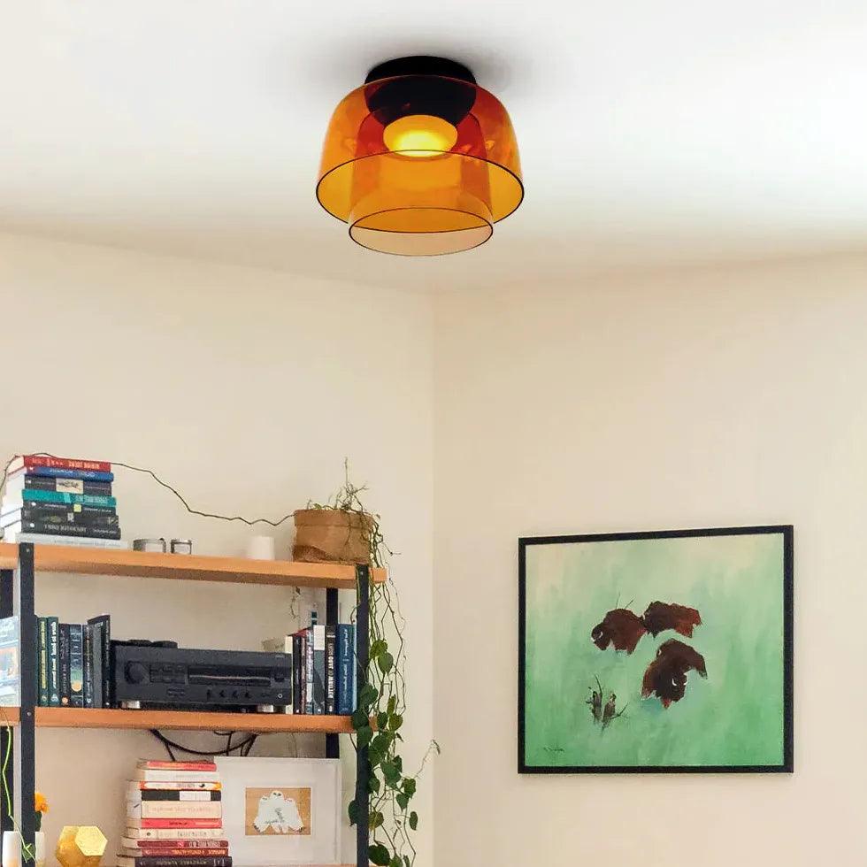 Multiple Coat Modern Glass Flush Ceiling Lights - Clowas
