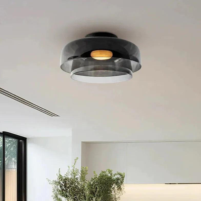 Multiple Coat Modern Glass Flush Ceiling Lights - Clowas