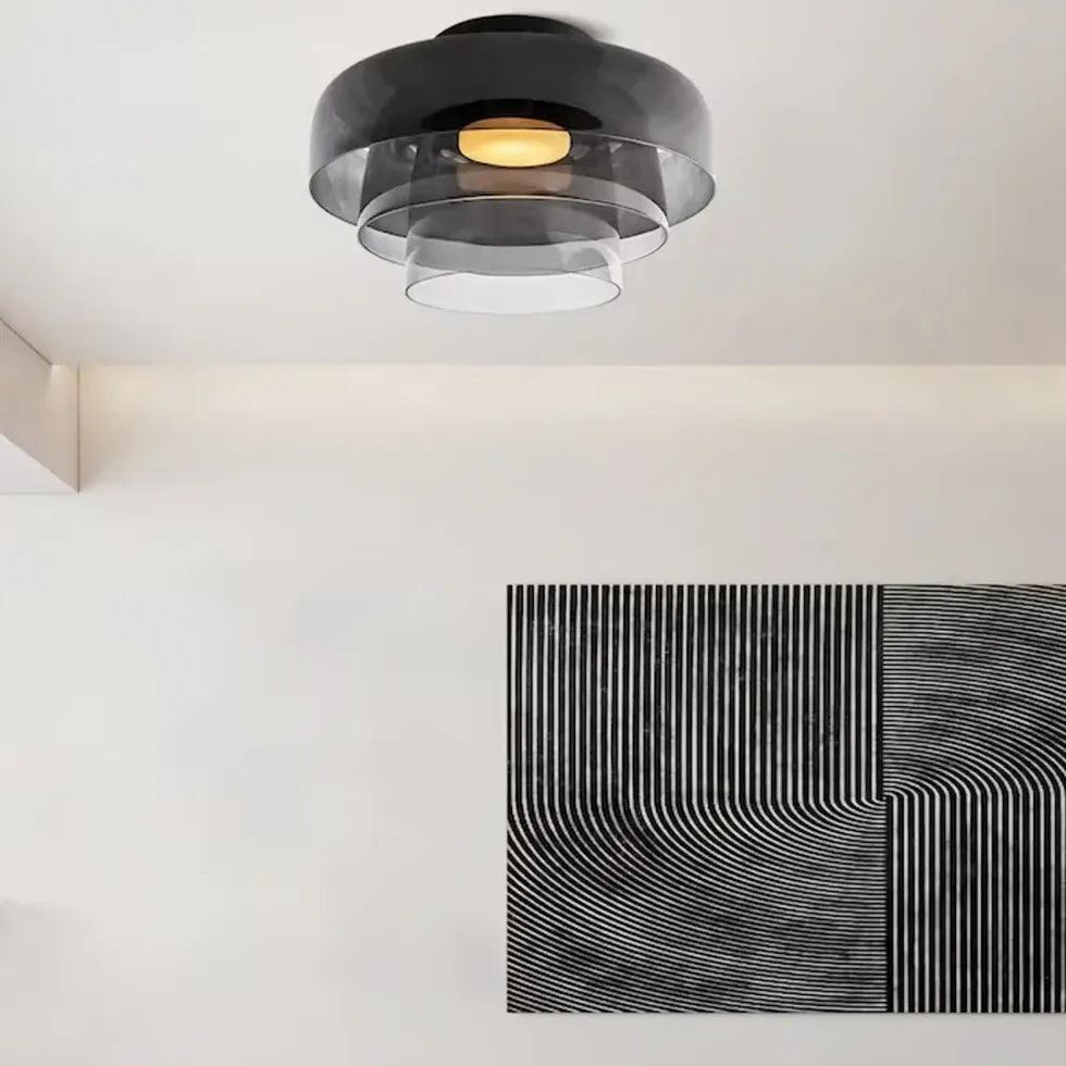 Multiple Coat Modern Glass Flush Ceiling Lights - Clowas