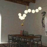 Vintage Cream Metal Lighting Pendants in Brass