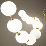 Vintage Cream Metal Lighting Pendants in Brass
