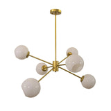 Modern Glass Chandelier Lamp for Dining Room