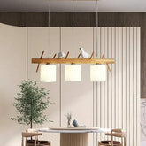 Bird Shaped Bend Bracket Wooden Pendant Light - Clowas