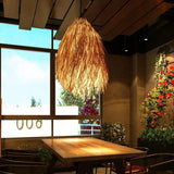 Broom Hanging Dining Room Rattan Pendant Light - Clowas