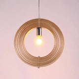 Rotating Circular Moon Pendant Light for Dining Room