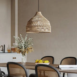 Wabi-Sabi Rattan Tea Room Pendant Light