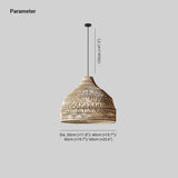 Wabi-Sabi Rattan Tea Room Pendant Light