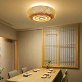 Close Weaving Floor Lamp Flush Ceiling Lights - Clowas