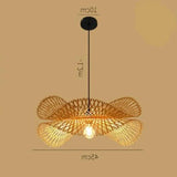 Natural Grid Restaurant Rattan Pendant Light - Clowas