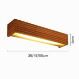 Nordic Solid Wood Wall Light for Bedside, Anti Glare