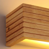 Nordic Solid Wood Wall Light for Bedside, Anti Glare
