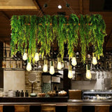 Green plants dining room pendant light - Clowas