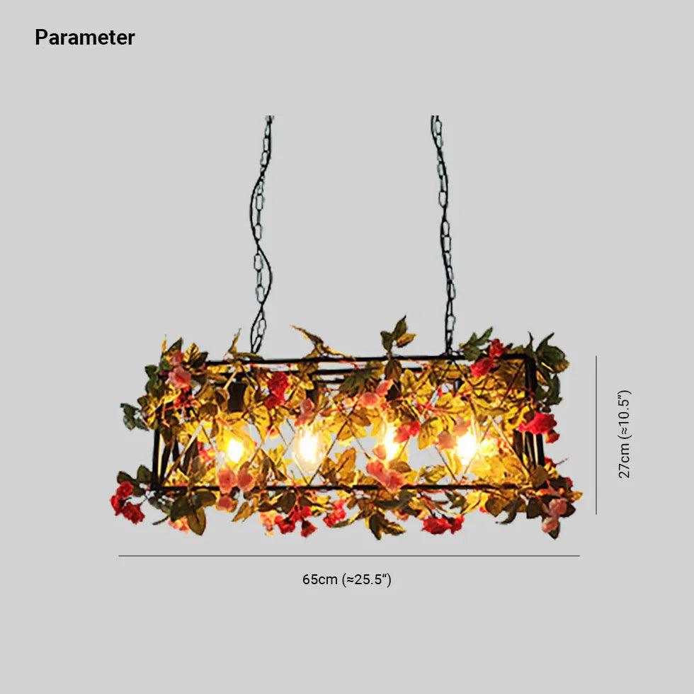Rose Iron Frame Vintage Pendant Light - Clowas