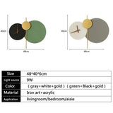 Clock Minimalist Led Modern Wall Lights - Clowas