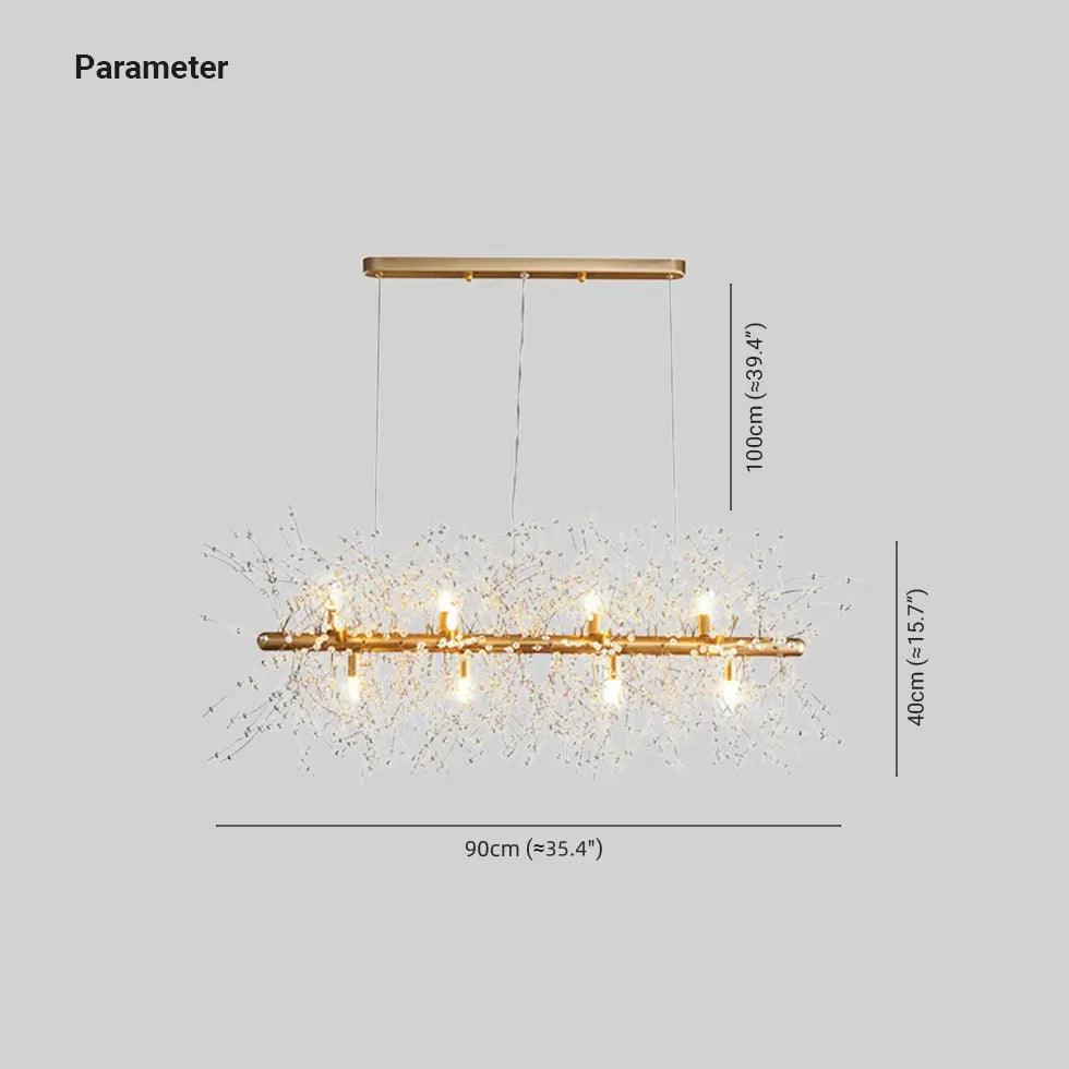 Transparent Branch Dining Room Modern Pendant Light - Clowas
