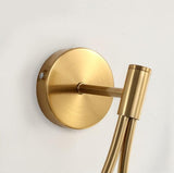 Nordic Luxury Gold Iron Rotatable Wall Light for Bedroom