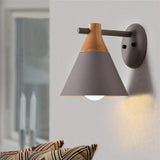 Wooden Macaron Wall Light for Bedroom