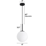 Minimalist Ring Glass Pendant Lighting Fixtures