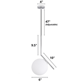 Minimalist Ring Glass Pendant Lighting Fixtures