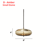 Post Modern Jute Rope Multi Light Glass Pendant