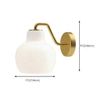 Nordic White Glass Wall Lights - Clowas