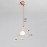 Round Bird Dining Room Wooden Pendant Light - Clowas