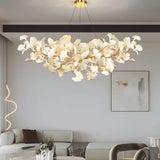 Ginkgo Leaf Shape Modern White LED Pendant Light - Clowas