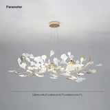 Circular Leaves Modern Gold Pendant Light - Clowas