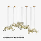 White Leaf-Shaped Modern Pendant Light - Clowas