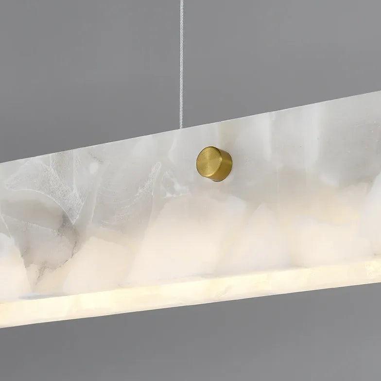Onyx Finish White Dining Room Pendant Light - Clowas