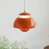 Orange Pendant Light Minimalist Bud Bedside