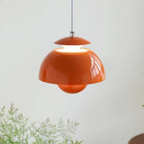 Orange Pendant Light Minimalist Bud Bedside