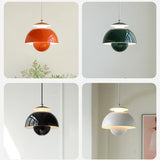 Orange Pendant Light Minimalist Bud Bedside