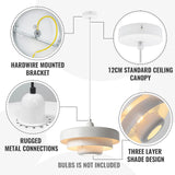 Layered Cake Vintage Style Pendant Light Fitting