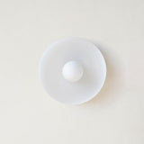 Nordic Round Glass Flush Mount Ceiling Light for Hallway