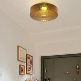 Orange Translucent Glass Vintage Ceiling Light - Clowas