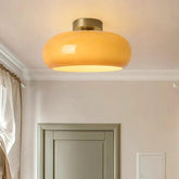 Orange Vintage Glass LED Ceiling Light - Clowas