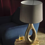 Brass Oval Design Table Lamp for Bedside