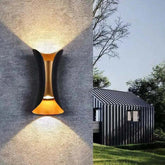 Black and Gold Wall Lights Outdoor Led - Clowas