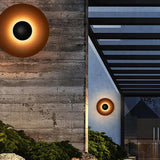 Modern Disc Outdoor Wall Light - Clowas