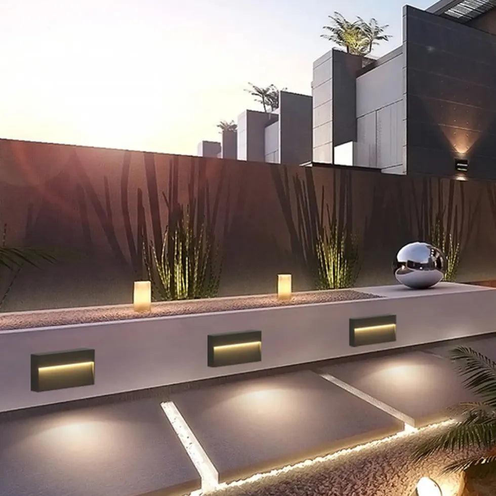 Rectangular Sensor Led Step Outdoor Lights - Clowas