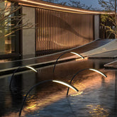 Minimalist Outdoor Arc Floor Lamp