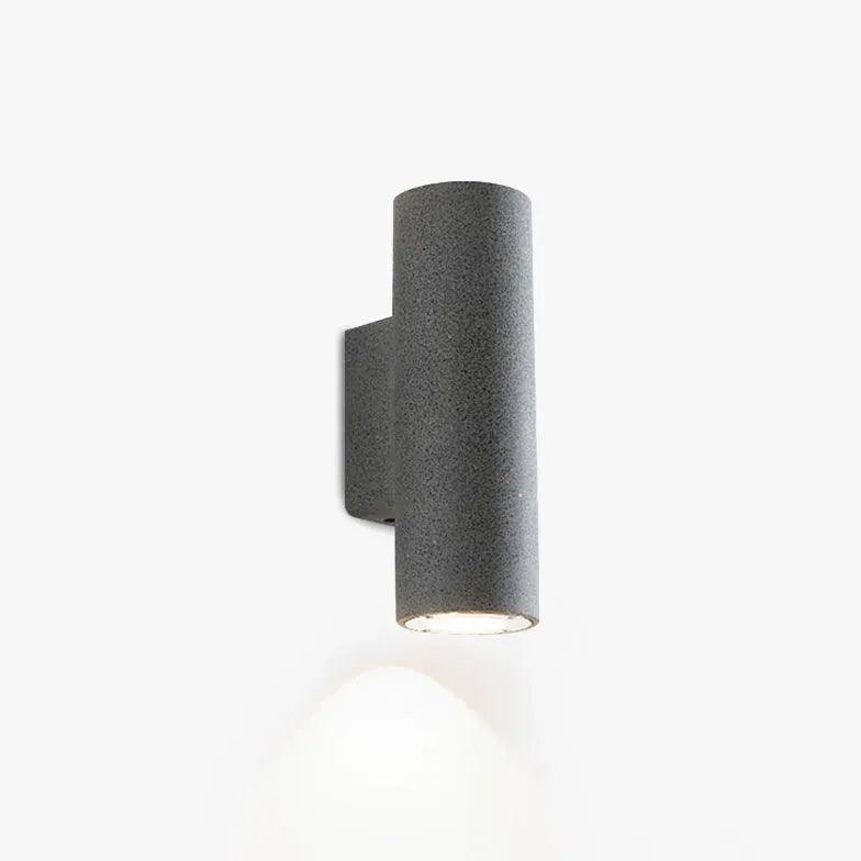 Textured Cylinder Outdoor Up and Down Wall Lights - Clowas