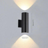 up and down outdoor wall lights black - Clowas