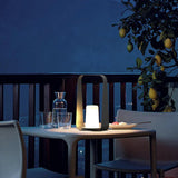 Cylindrical Portable Lantern with Arched Handle - Clowas