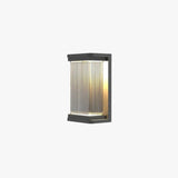 Ribbed Glass Minimalist Outdoor Wall Lights - Clowas