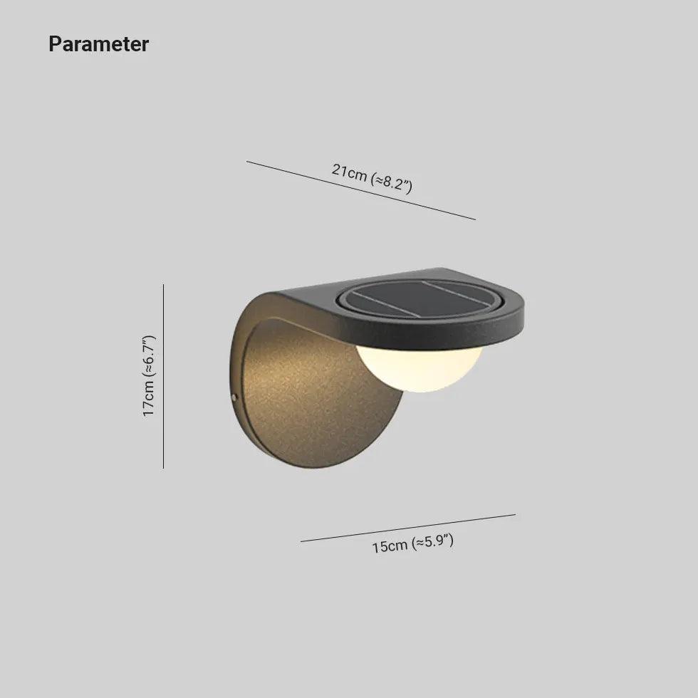 Rotary Solar Power Led Outdoor Wall Lights - Clowas